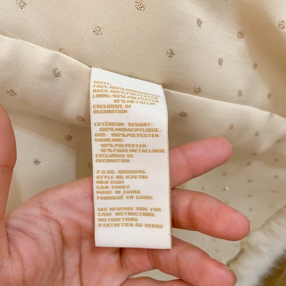 NWT Kate Spade Faux Fur 32 Tunic Coat - Picture 8 of 8